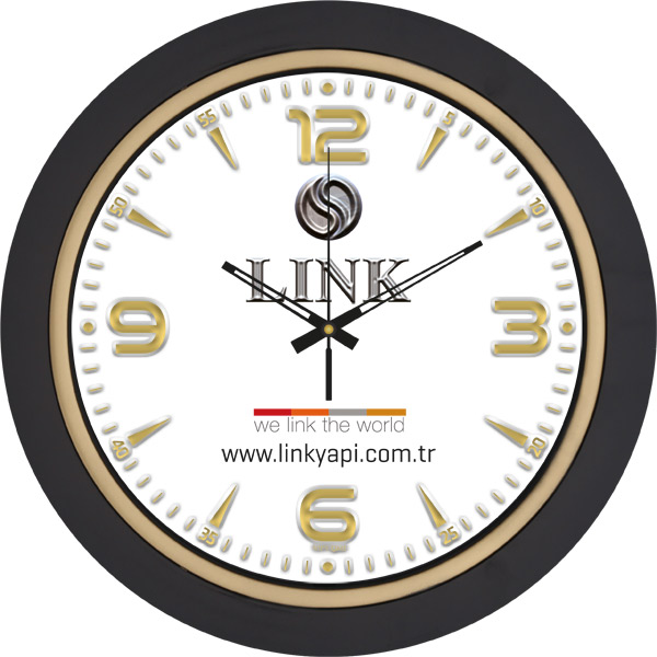 V30-517-SV PLASTİK DUVAR SAATİ