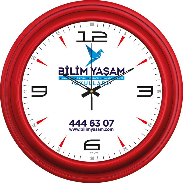 V30-518-K PLASTİK DUVAR SAATİ
