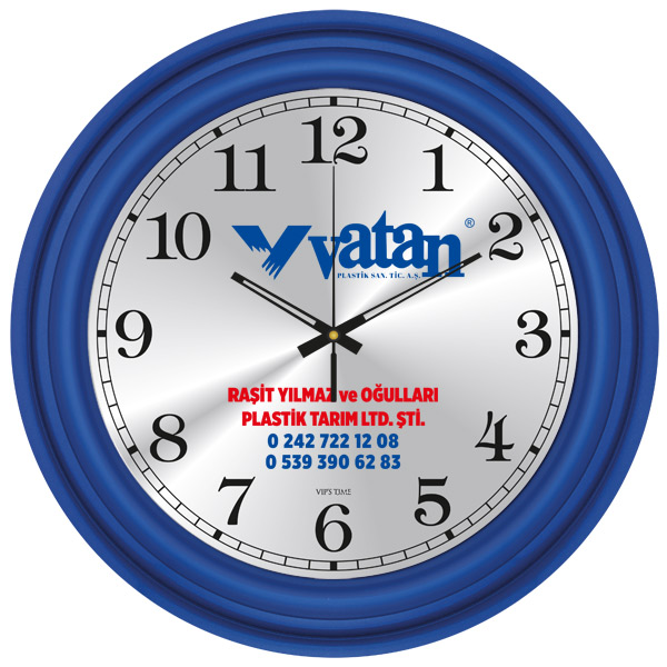 V30-518-LMZ PLASTİK DUVAR SAATİ