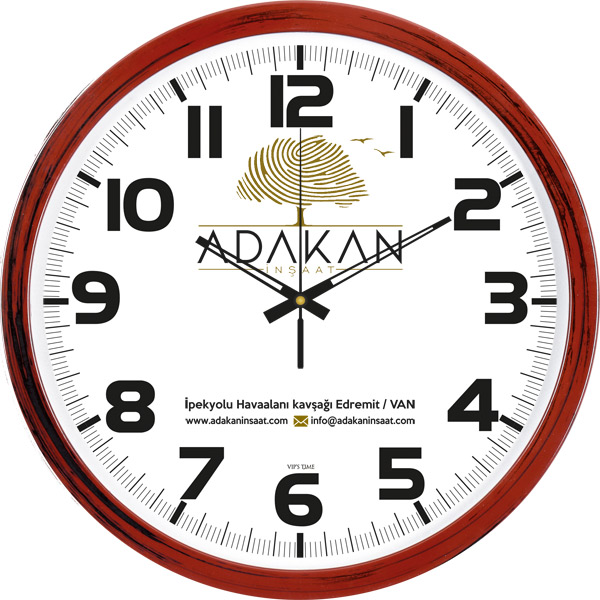 V30-534-AH PLASTİK DUVAR SAATİ