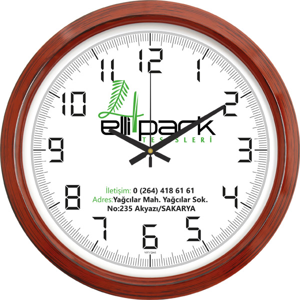 V30-551-AH PLASTİK DUVAR SAATİ