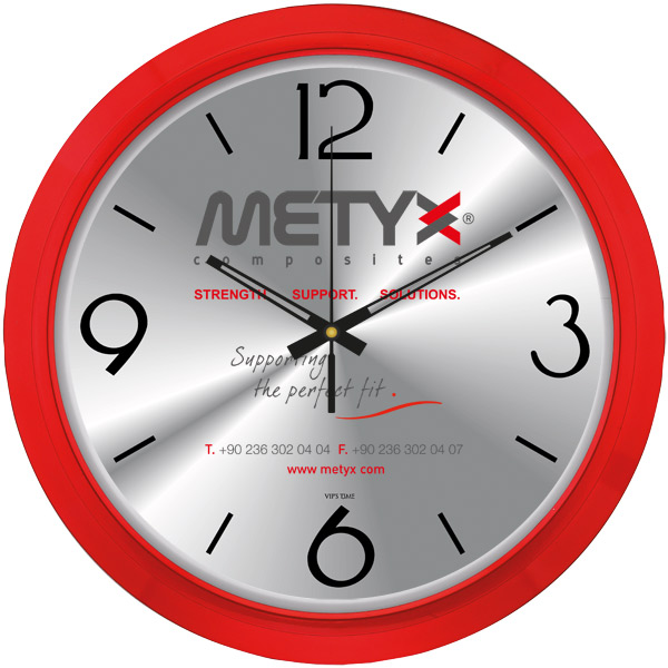 V30-606-K PLASTİK DUVAR SAATİ