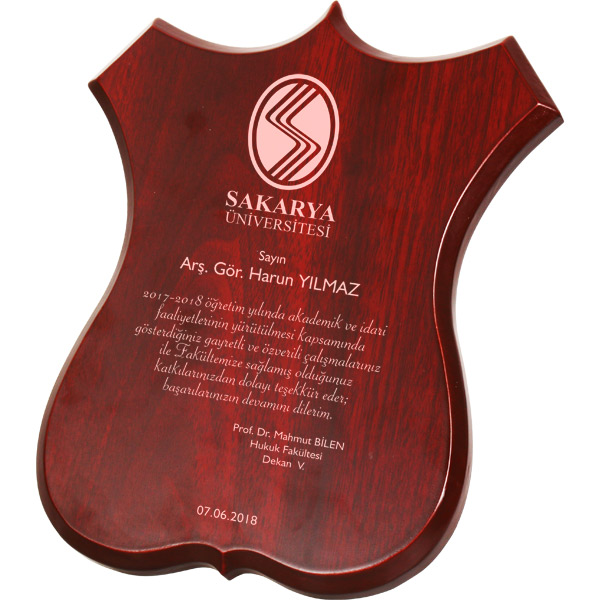 6-B1 AHŞAP PLAKET