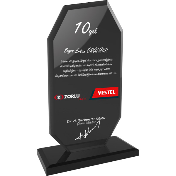 EKT-102-FM KRİSTAL PLAKET
