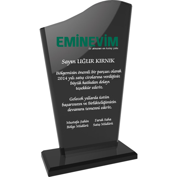 EKT-108-FM KRİSTAL PLAKET