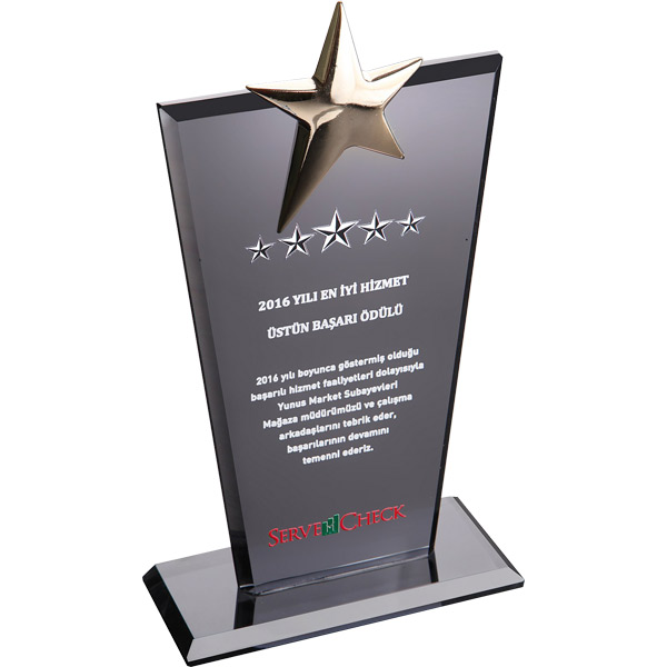 EKT-128-FM KRİSTAL PLAKET