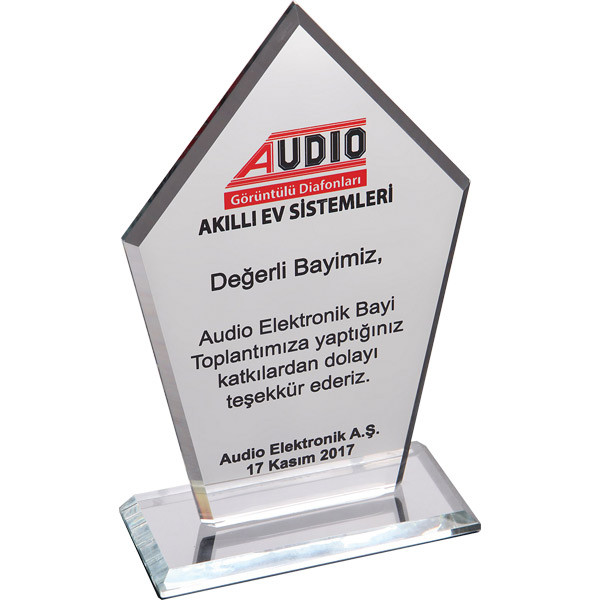 EKT-161-ŞF KRİSTAL PLAKET
