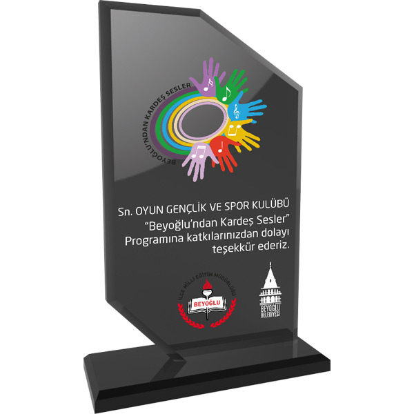 EKT-205-FM KRİSTAL PLAKET