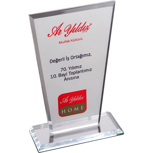 EKT-235-ŞF KRİSTAL PLAKET