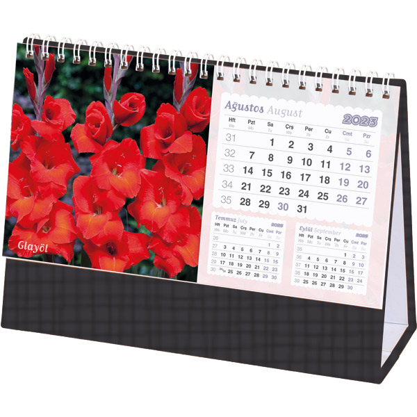 AMT-05-TS ÇİÇEKLER MASA TAKVİMİ