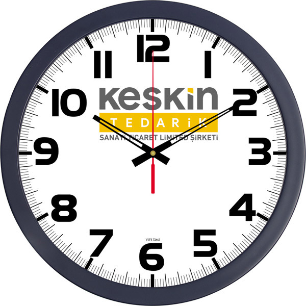 V30-334-L PLASTİK DUVAR SAATİ