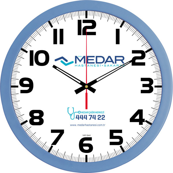 V30-333-MV PLASTİK DUVAR SAATİ
